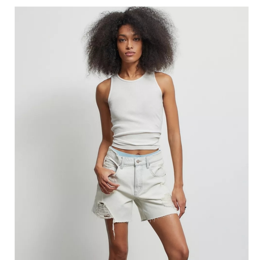 BDG dropped waist destroy short